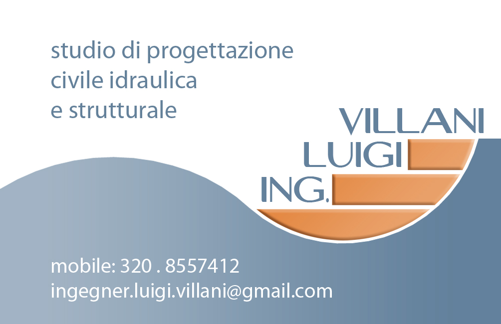 logo business card ing. villani-architetto locuratolo-minervino murge-BAT-puglia